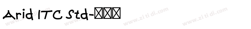 Arid ITC Std字体转换